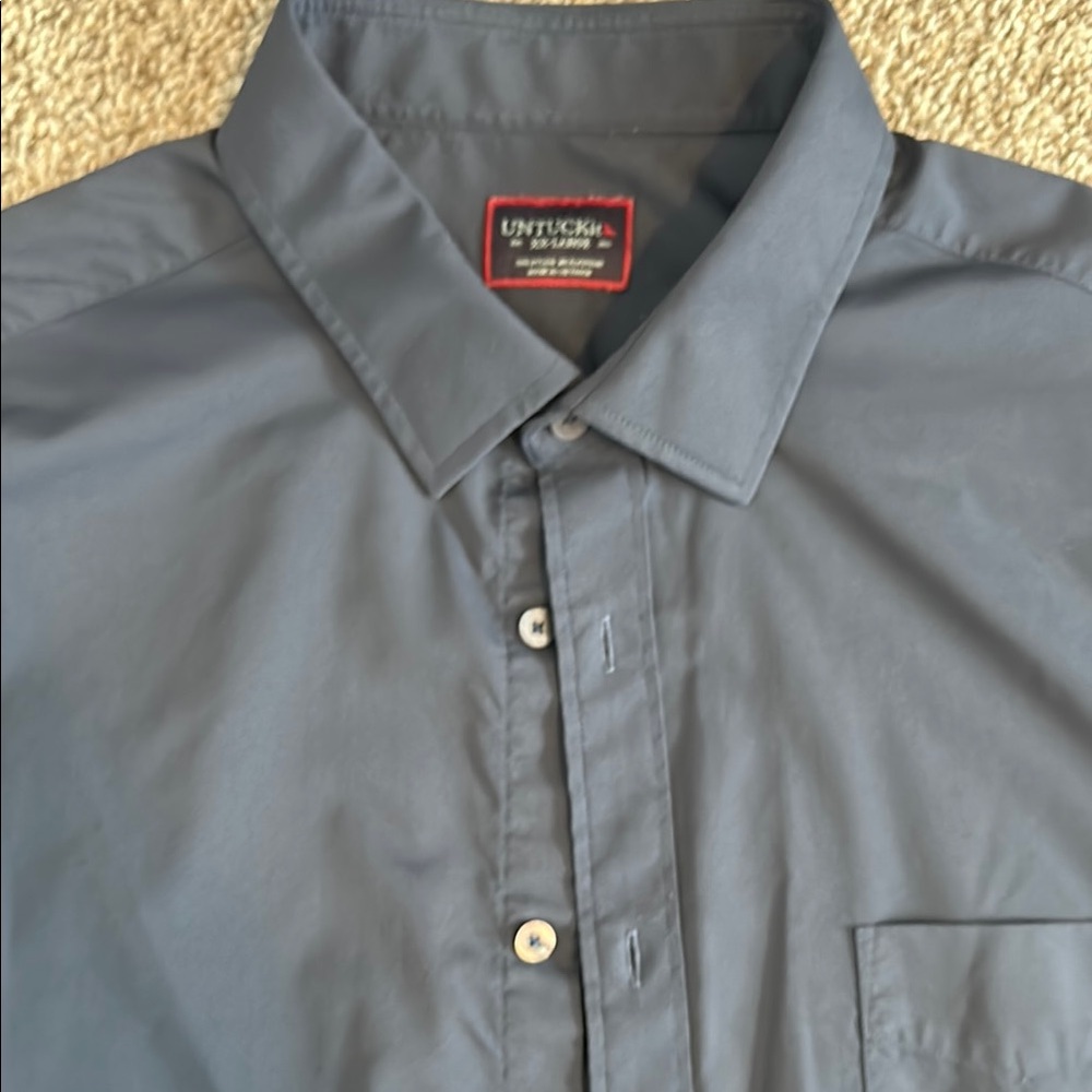 UNTUCKit Men's Blue Button-Up Shirt